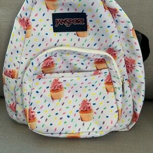 Jansport Sprinkles and Cupcakes Mini Backpack - White and Pink